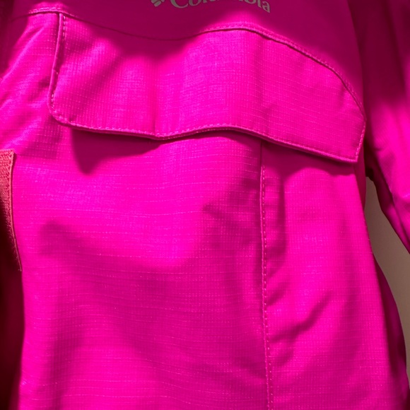 Hot/Neon Pink Columbia Omni Heat Ski Jacket - Picture 4 of 6